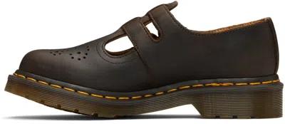 Dr. Martens' Brown 8065 Leather Mary Jane Loafers
