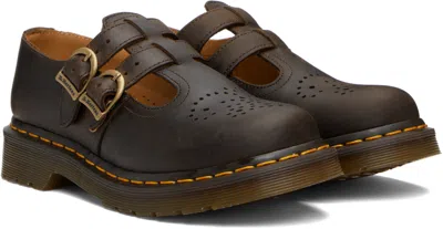Dr. Martens' Brown 8065 Leather Mary Jane Loafers