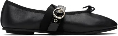 Repetto Black Twist Mary Jane Ballerina Flats