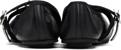 Repetto Black Twist Mary Jane Ballerina Flats