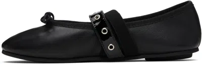 Repetto Black Twist Mary Jane Ballerina Flats