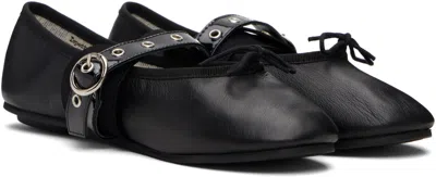 Repetto Black Twist Mary Jane Ballerina Flats