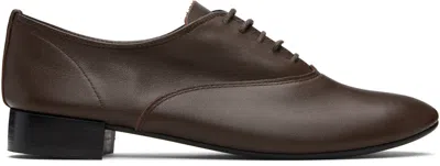 Repetto Brown Zizi Rubber-sole Oxfords