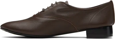 Repetto Brown Zizi Rubber-sole Oxfords