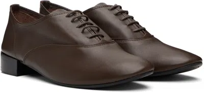 Repetto Brown Zizi Rubber-sole Oxfords