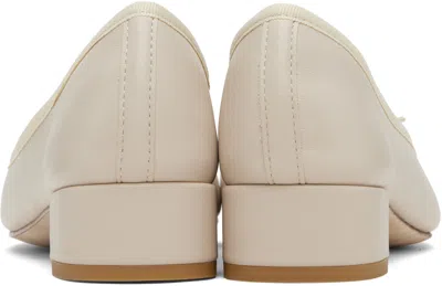 Repetto Off-white Camille Heels In Gold