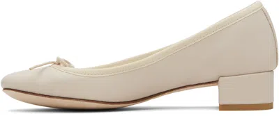 Repetto Off-white Camille Heels In Gold