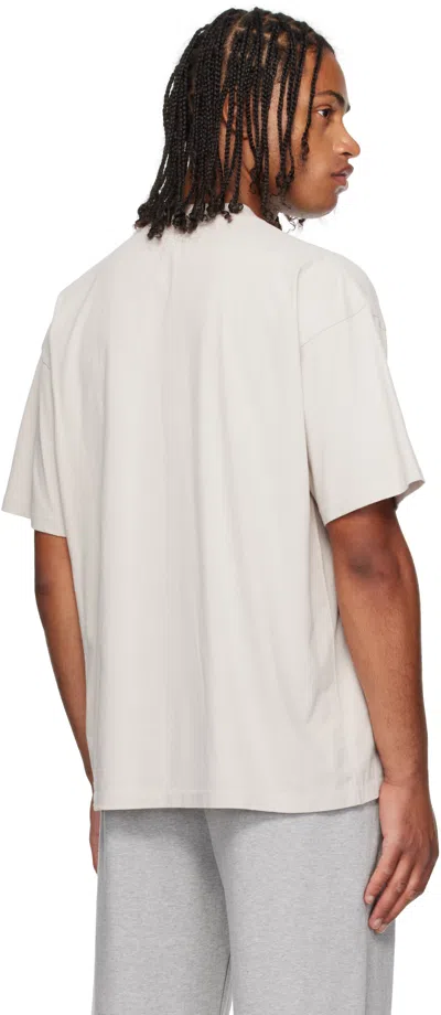 Represent Script-logo Cotton T-shirt In Gray