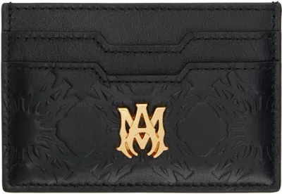 Amiri Black Ma Quad Leather Card Holder