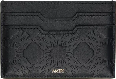 Amiri Black Ma Quad Leather Card Holder