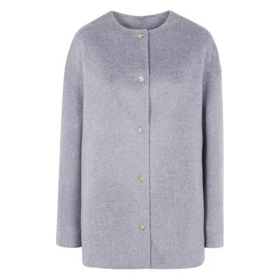 Loulou De Saison Button-front Wool Coat In Purple