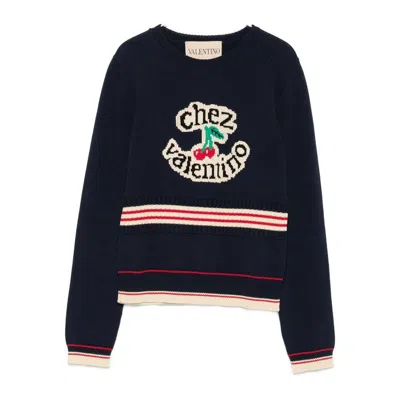 Valentino Cotton Sweater Crew Neck Long Sleeves