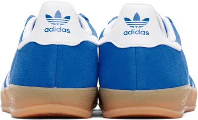 Adidas Originals Striped Suede Low Top Sneakers In Blue