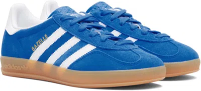 Adidas Originals Striped Suede Low Top Sneakers In Blue