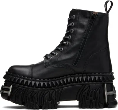 Vetements Black New Rock Edition Combat Boots