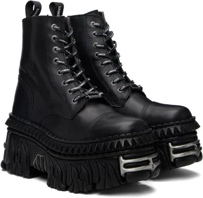 Vetements Black New Rock Edition Combat Boots