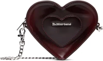 Dr. Martens' Burgundy Mini Heart Bag