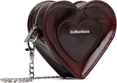 Dr. Martens' Burgundy Mini Heart Bag