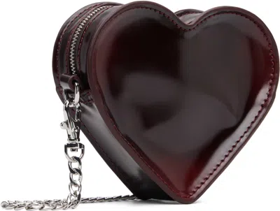 Dr. Martens' Burgundy Mini Heart Bag