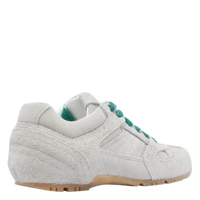 Alohas Tb.56 Suede Fuzzy Light Grey Leather Sneakers In Gray
