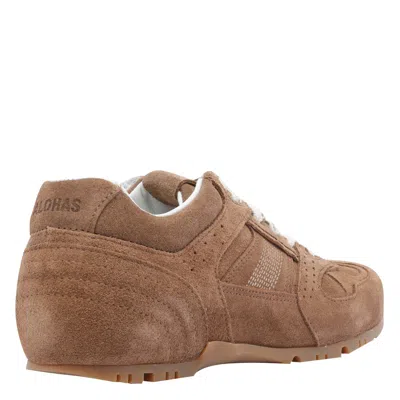 Alohas Tb.56 Suede Cream Leather Sneakers In Brown
