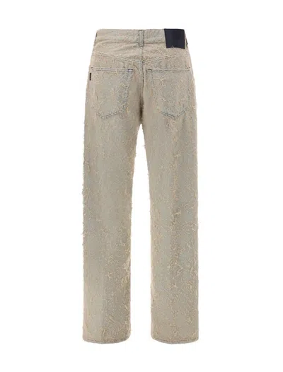 Haikure Pilling Effect Cotton Jeans In Gray
