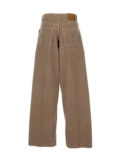 Haikure Wide Denim Pants With Relaxed Fit And Classic Five-pocket Styling