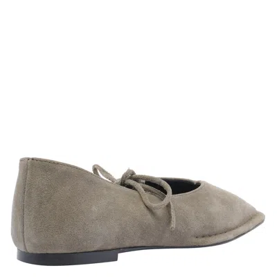 Alohas Lace-up Suede Flats In Multi
