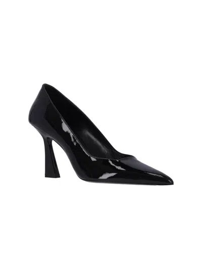 Stuart Weitzman Vinnie 85 Pumps In Black Patent Leather