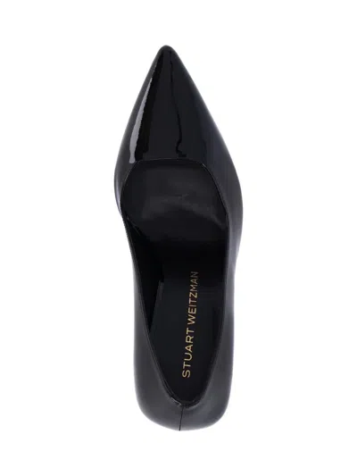 Stuart Weitzman Vinnie 85 Pumps In Black Patent Leather