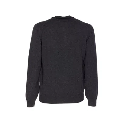 Brunello Cucinelli Half Zip Cashmere Sweater In Gray