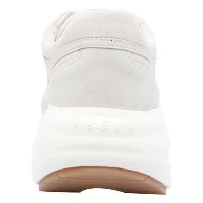 Hogan Chunky Style Leather Low Top Sneakers In White