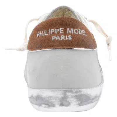 Philippe Model Low Top Sneakers With Suede Heel Tab In Multi