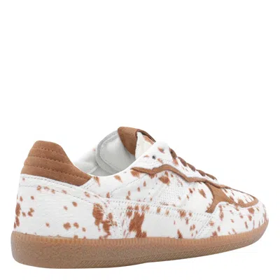 Alohas 'tb.490' Brown Low Top Sneakers With Embossed Logo On The Side And Perforated Details