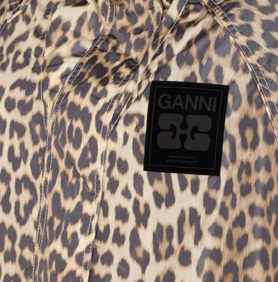 Ganni Leopard Raincoat Jacket