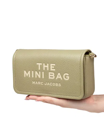 Marc Jacobs Shoulder Bag With Textured Finish And Adjustable Strap In Green