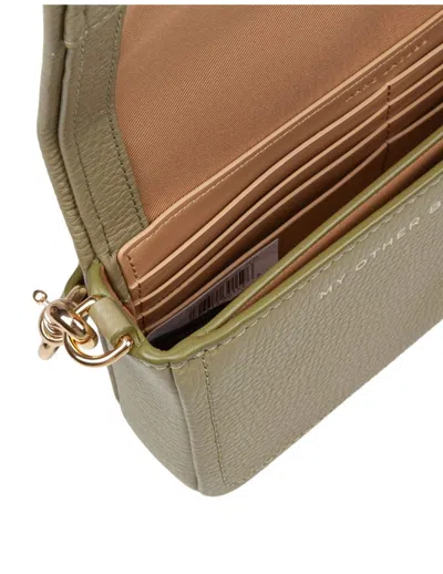 Marc Jacobs Shoulder Bag With Textured Finish And Adjustable Strap In Green
