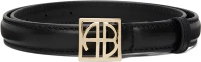 Anine Bing Black Monogram Belt