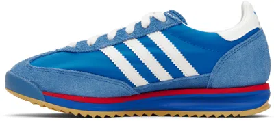 Adidas Originals Sl 72 Rs Sneakers In Blue Suede And Fabric In Blue
