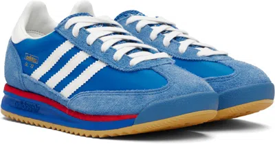 Adidas Originals Sl 72 Rs Sneakers In Blue Suede And Fabric In Blue