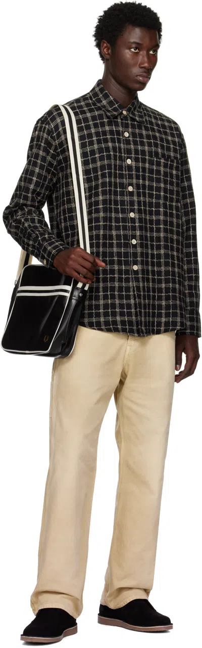 Fred Perry Midnight Blue Canvas Shopping Bag
