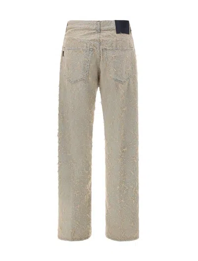 Haikure Pilling Effect Cotton Jeans In Gray