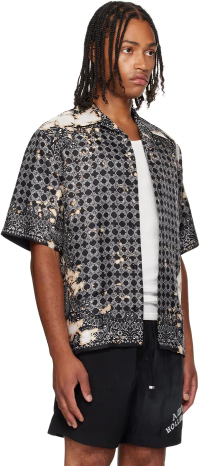 Amiri Bandana Print Bowling Shirt In Multi