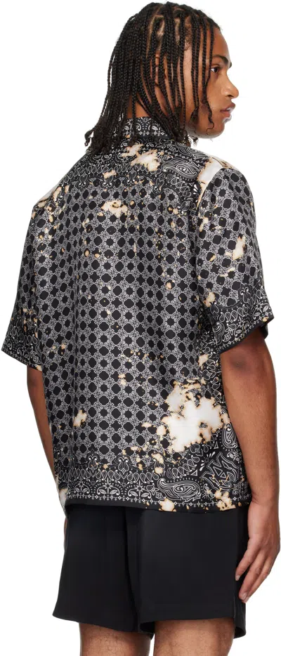 Amiri Bandana Print Bowling Shirt In Multi