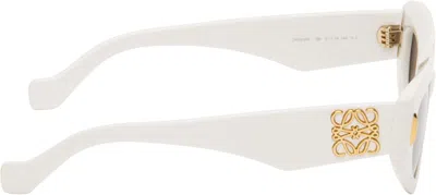 Loewe White Small Butterfly Screen Sunglasses