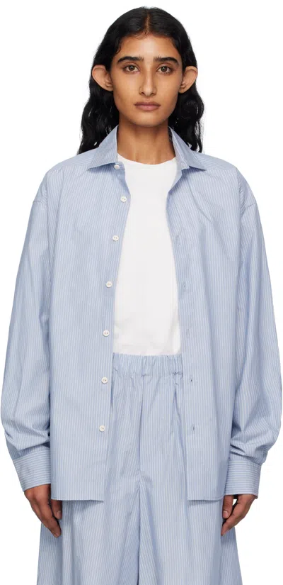Baserange Blue Claude Shirt In Blue