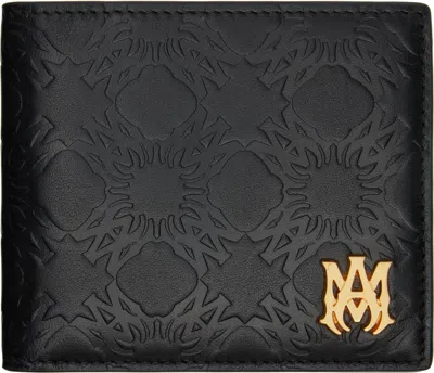 Amiri Black Ma Quad Leather Bifold Wallet