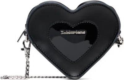 Dr. Martens' Black Mini Heart Shaped Kiev & Patent Leather Bag