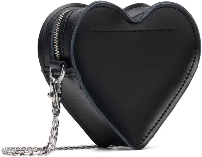 Dr. Martens' Black Mini Heart Shaped Kiev & Patent Leather Bag