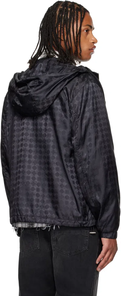 Amiri Black Ma Quad Windbreaker Jacket In Gray